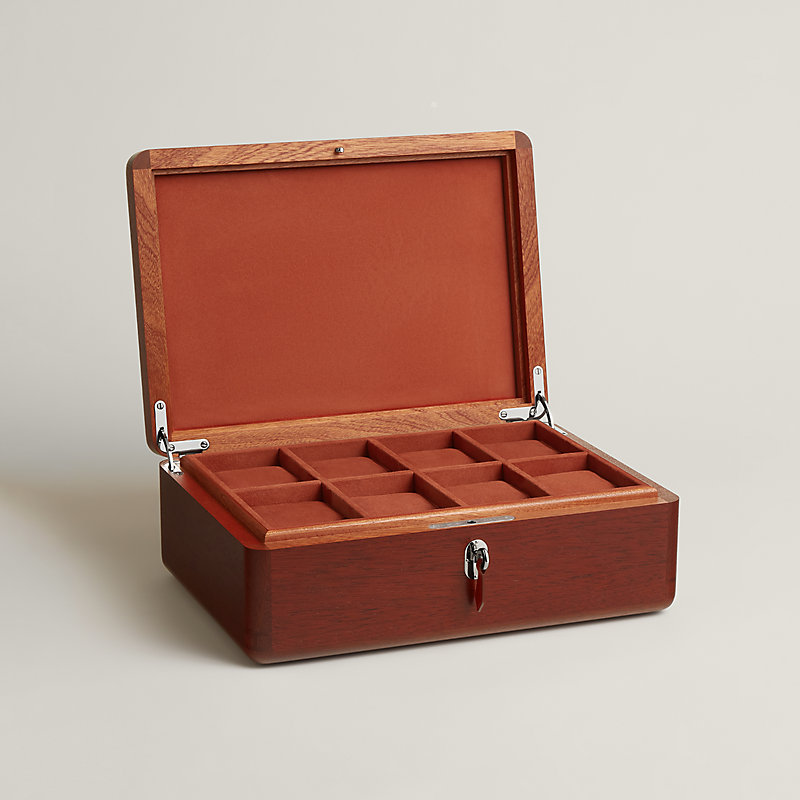 Casaque H Milleraies watch box - Yellow | Hermès Macau SAR